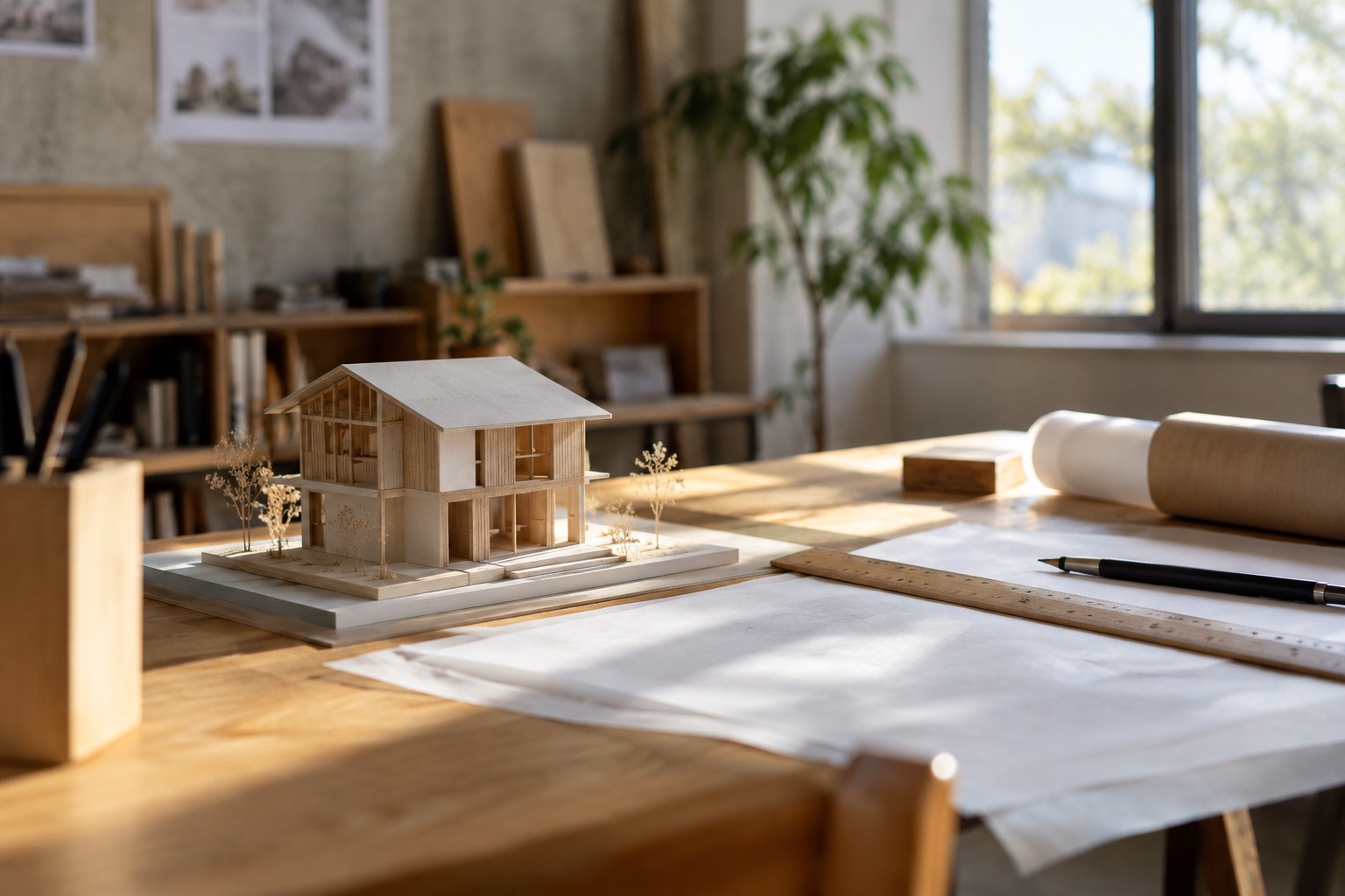 新しい住まいの設計を表現したAI生成イメージ